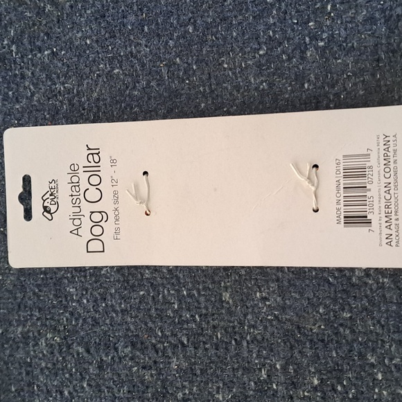 Adjustable Dog Collar Brand New Plaid Orange and Yellow Fits 12"-18" Neck - Picture 2 of 2